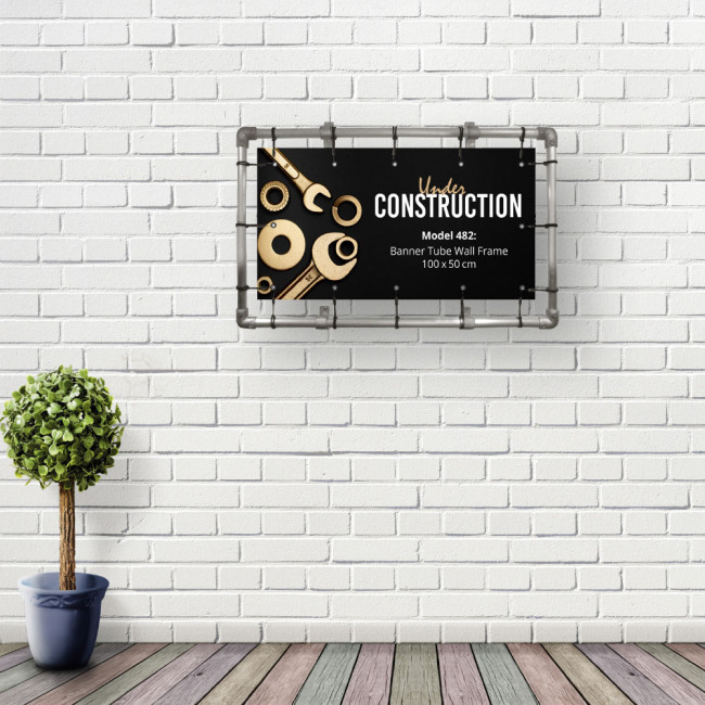Wand Rahmen - für 100x50cm Banner