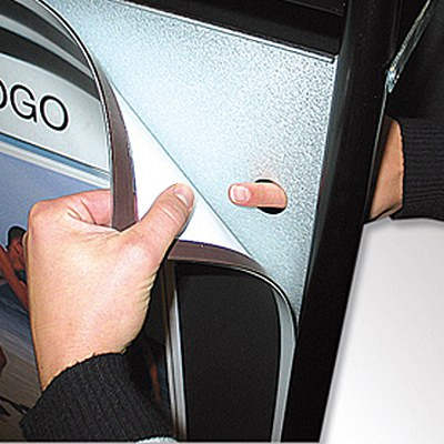 Expo Sign Kundenstopper - A1 - silber